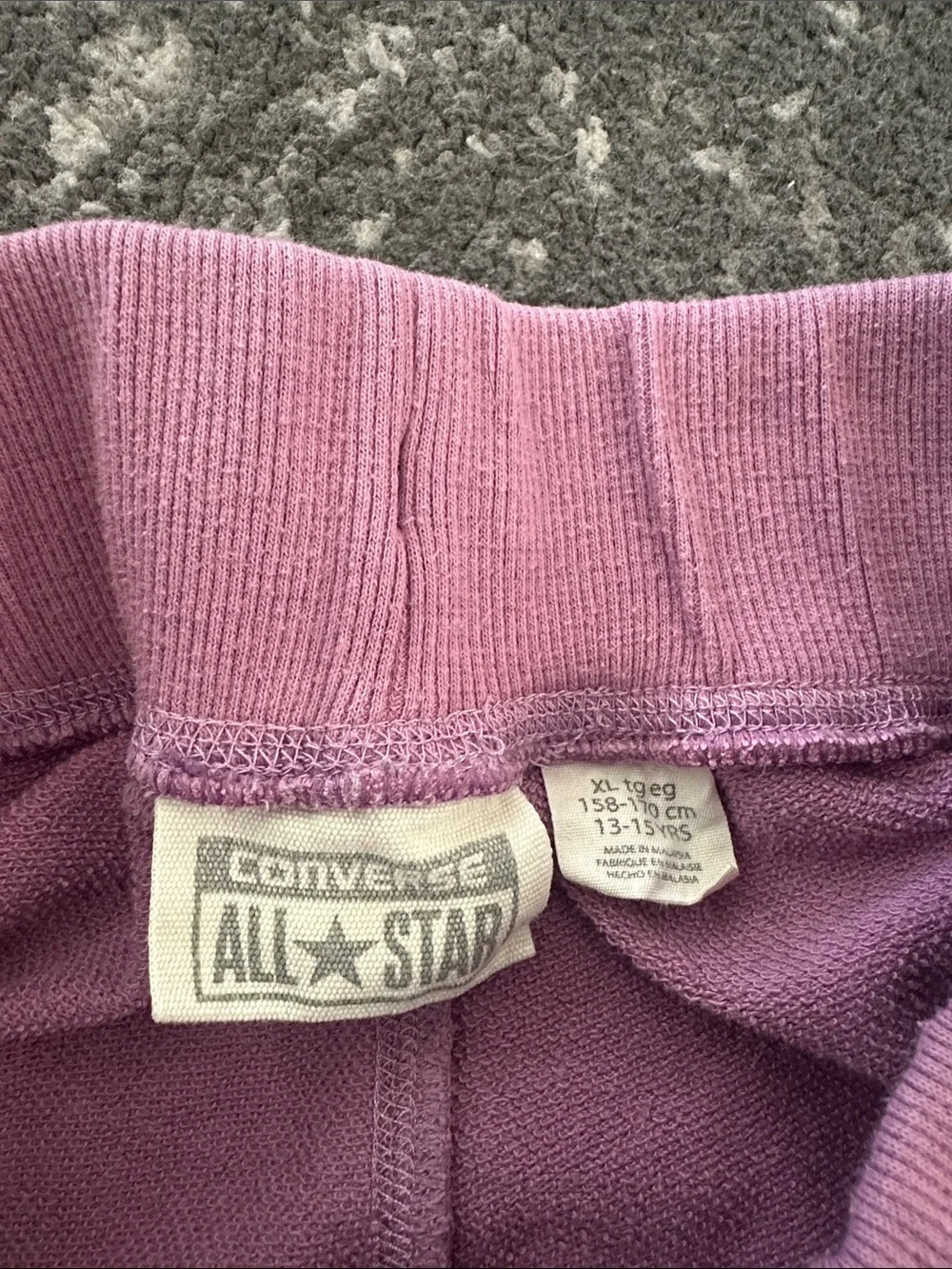 Converse Girls' Lavender/Pink Pull-On Shorts